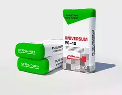 PS-40 UNIVERSUM Быстротвердеющая безусадочная армированная сухая смесь наливного типа